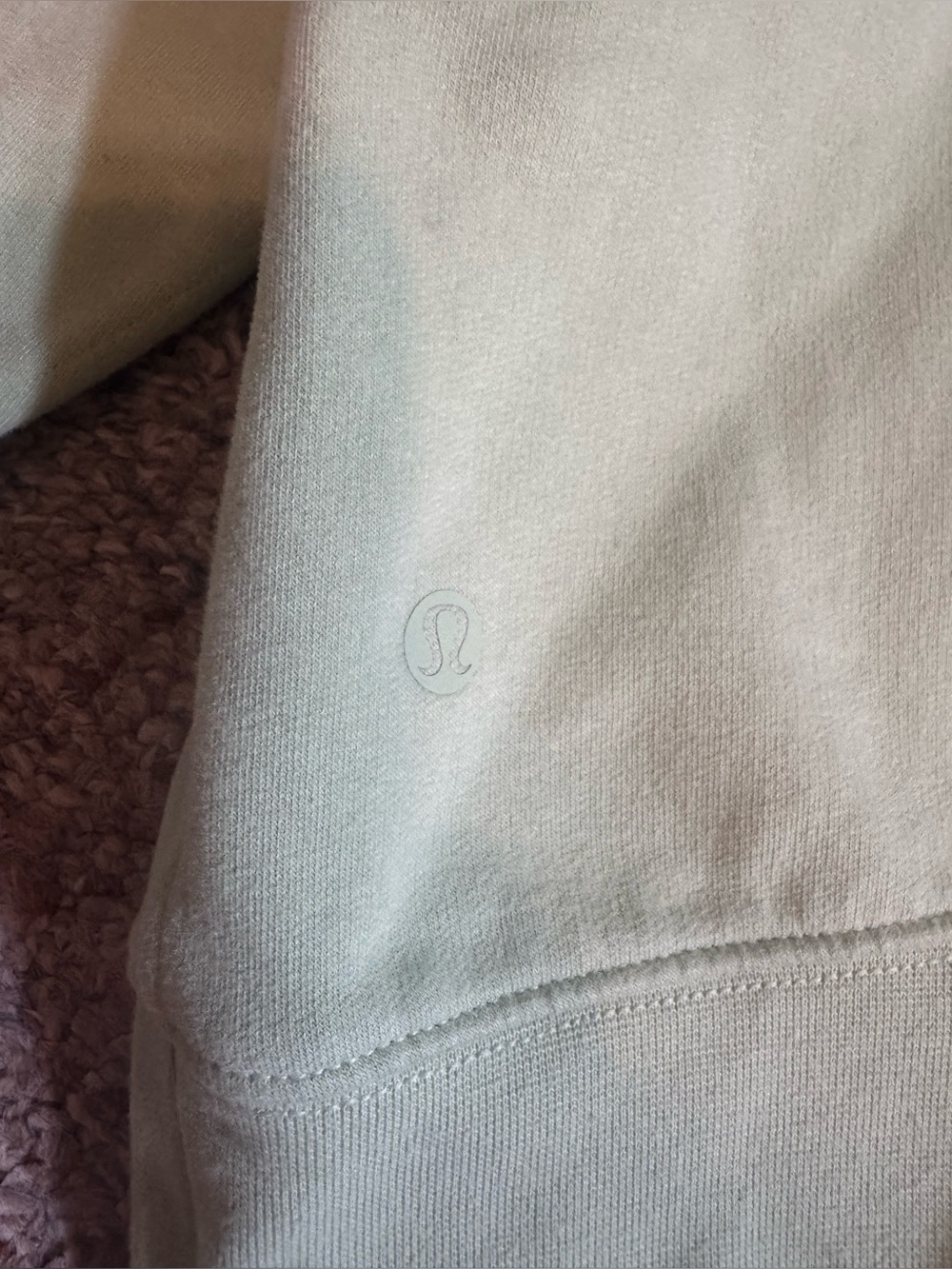 Lululemon Loungeful Cropped Hoodie Creamy Mint - Picture 4 of 5